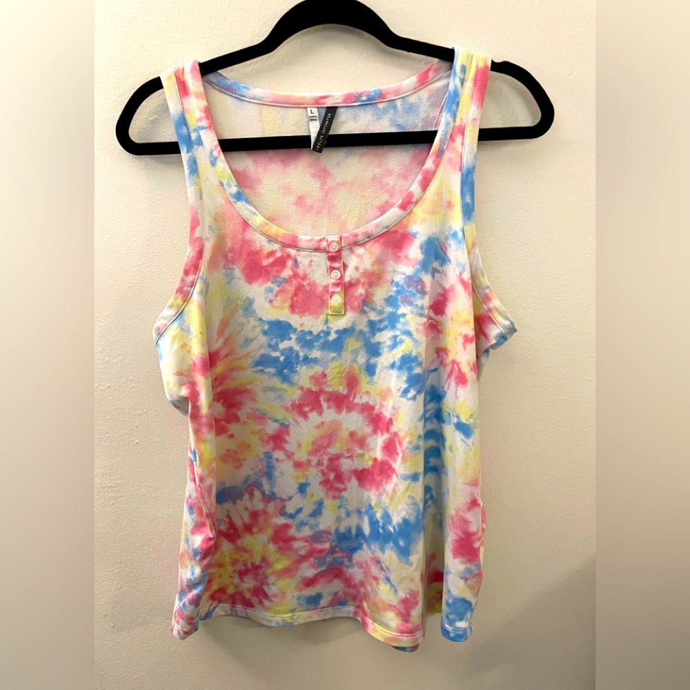 Jaclyn Intimates Tie Dye Tank Top Large